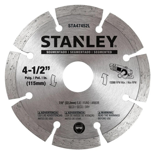 Disco Diamantado Segmentado Stanley STA47452L 4-1/2'' - Herram.cl