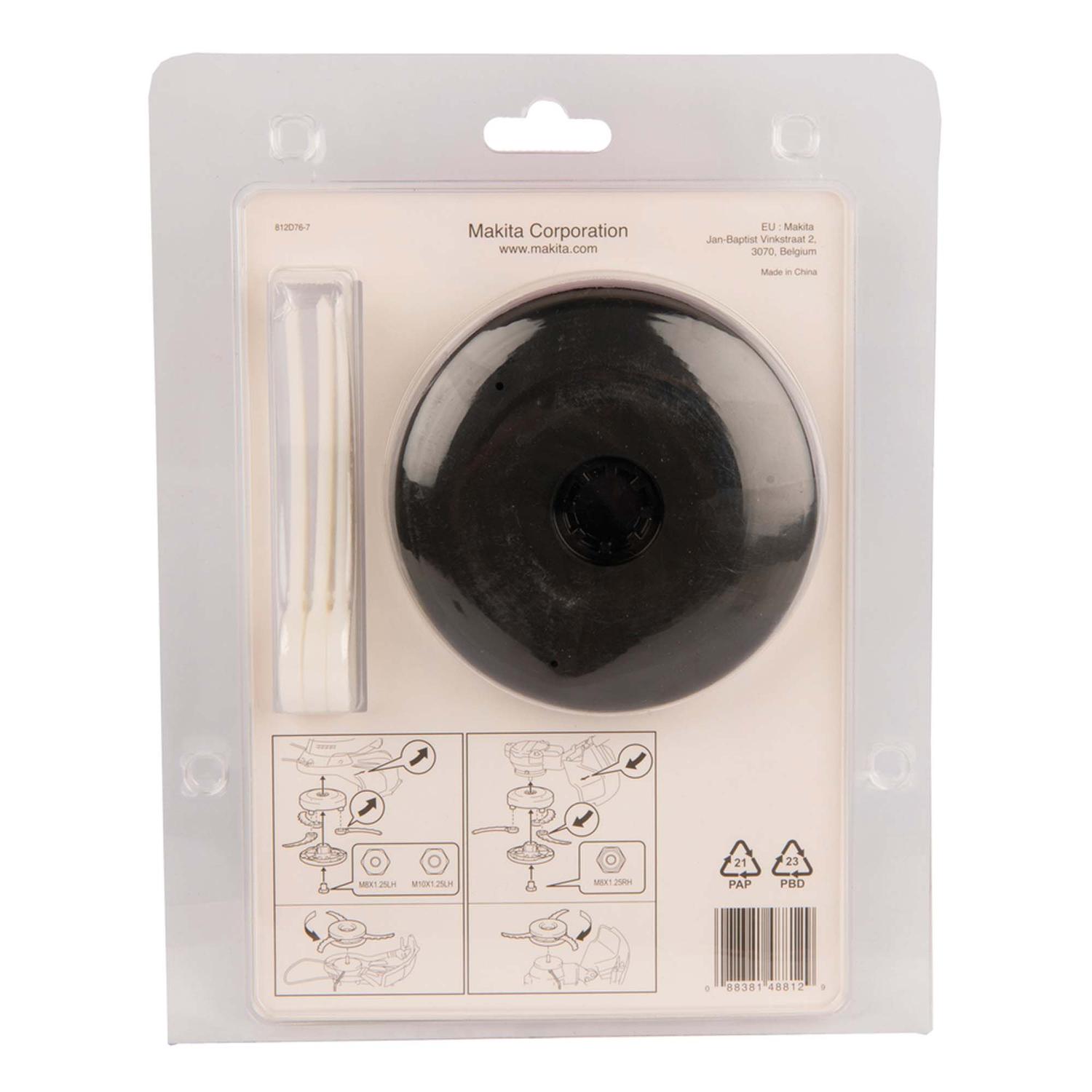 Cabezal Cuchilla Plástica Hoja Curva 255mm (M8/M10) - Makita - Herram.cl