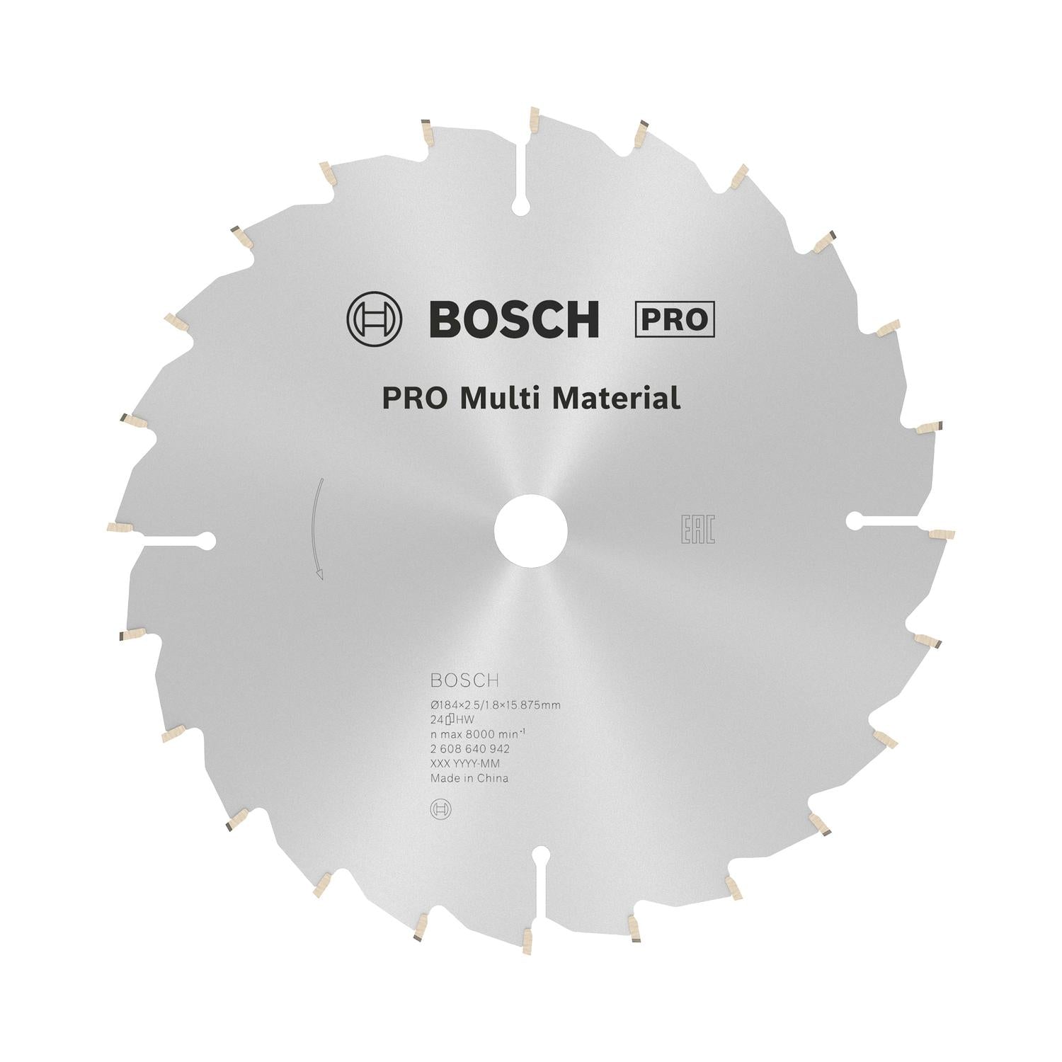 Disco De Sierra PRO Multi Material 7 - 1/4''x5/8'' 24 D - Bosch - Herram.cl