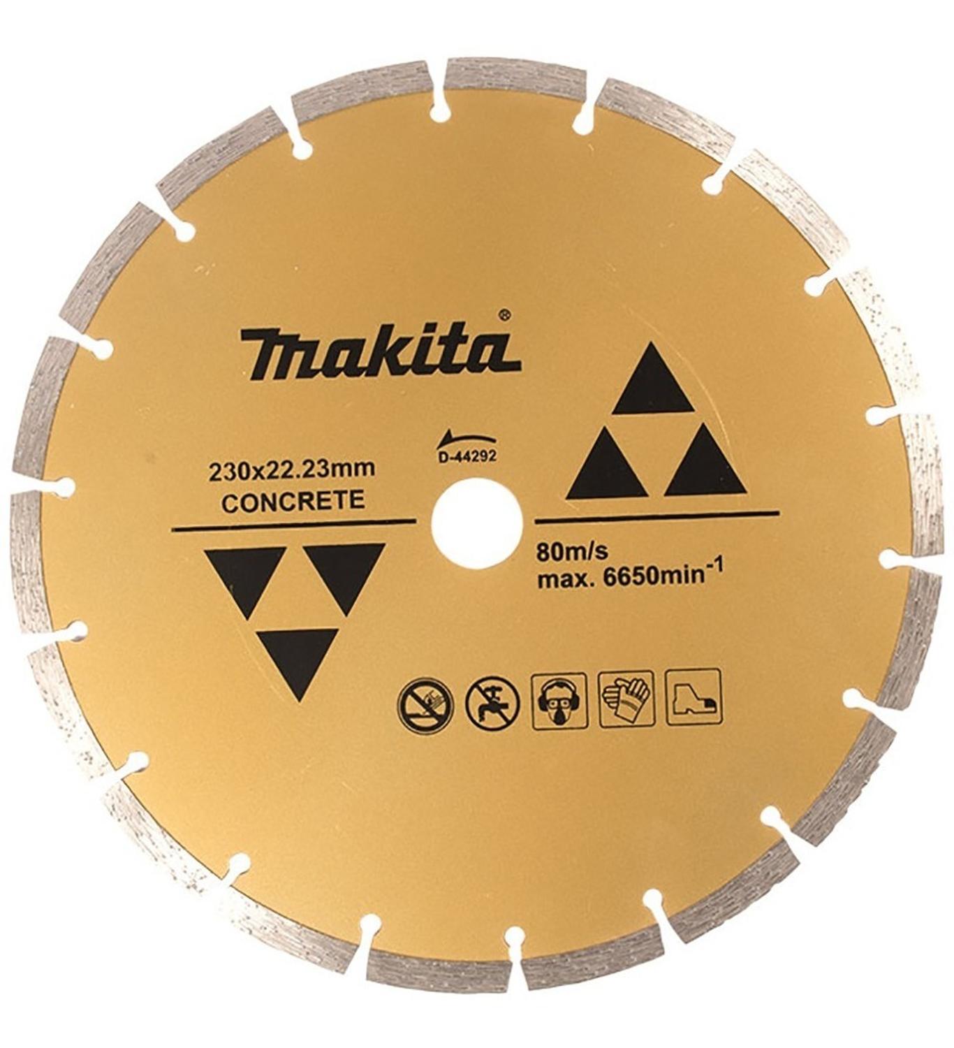 Disco Diamantado Segmentado 230mm (9'') Concreto - Makita - Herram.cl