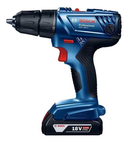 Taladro Atornillador Bosch Gsr 180 Li, 18v 2 Bater Y Maletín - Herram.cl