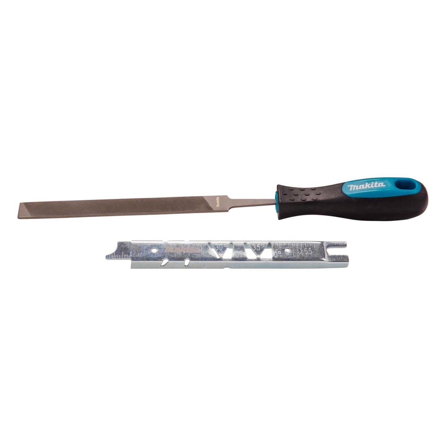 Set de lima plana 6'' con plantilla de profundidad - Makita - Herram.cl