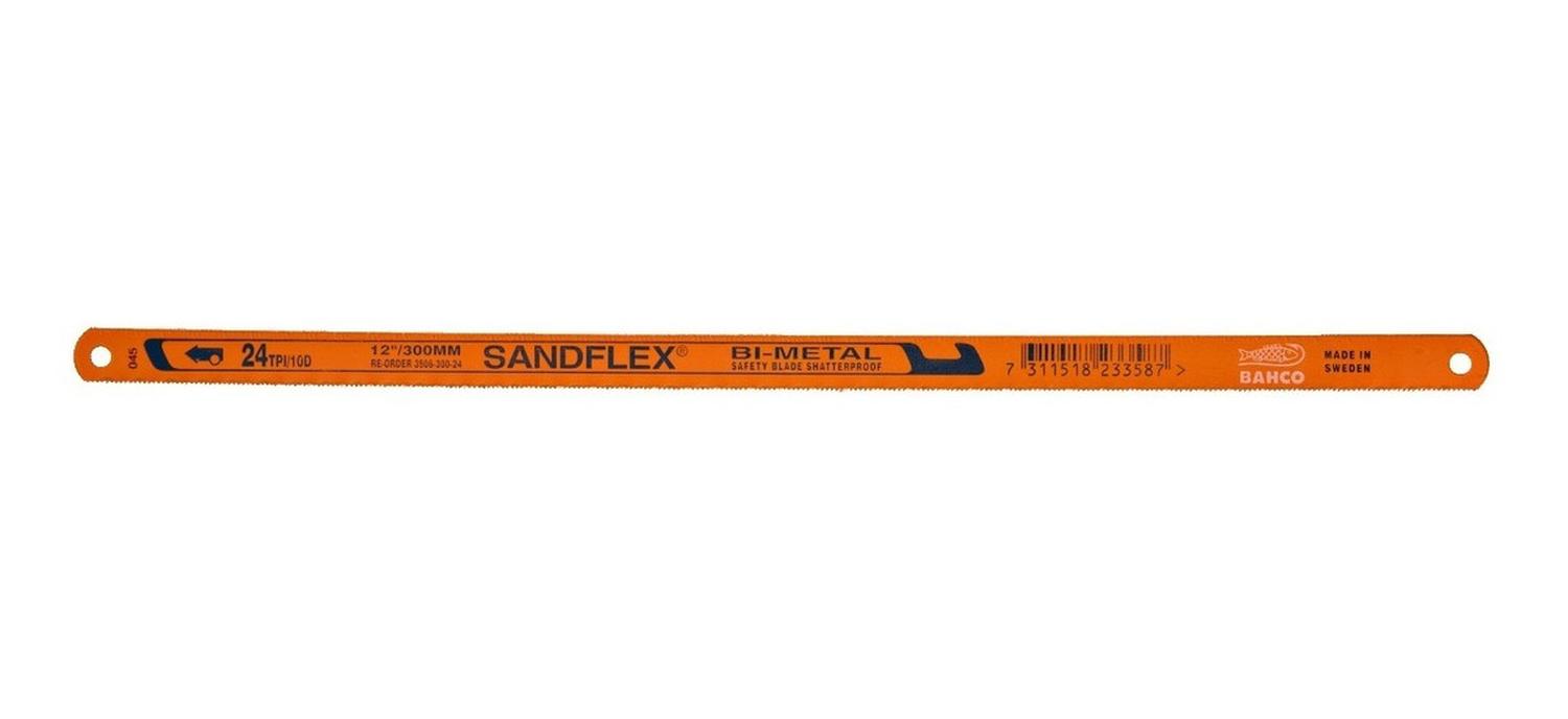 100 Hojas De Sierra Bi - metal Sandflex 12'' - 24 Dientes - Bahco - Herram.cl