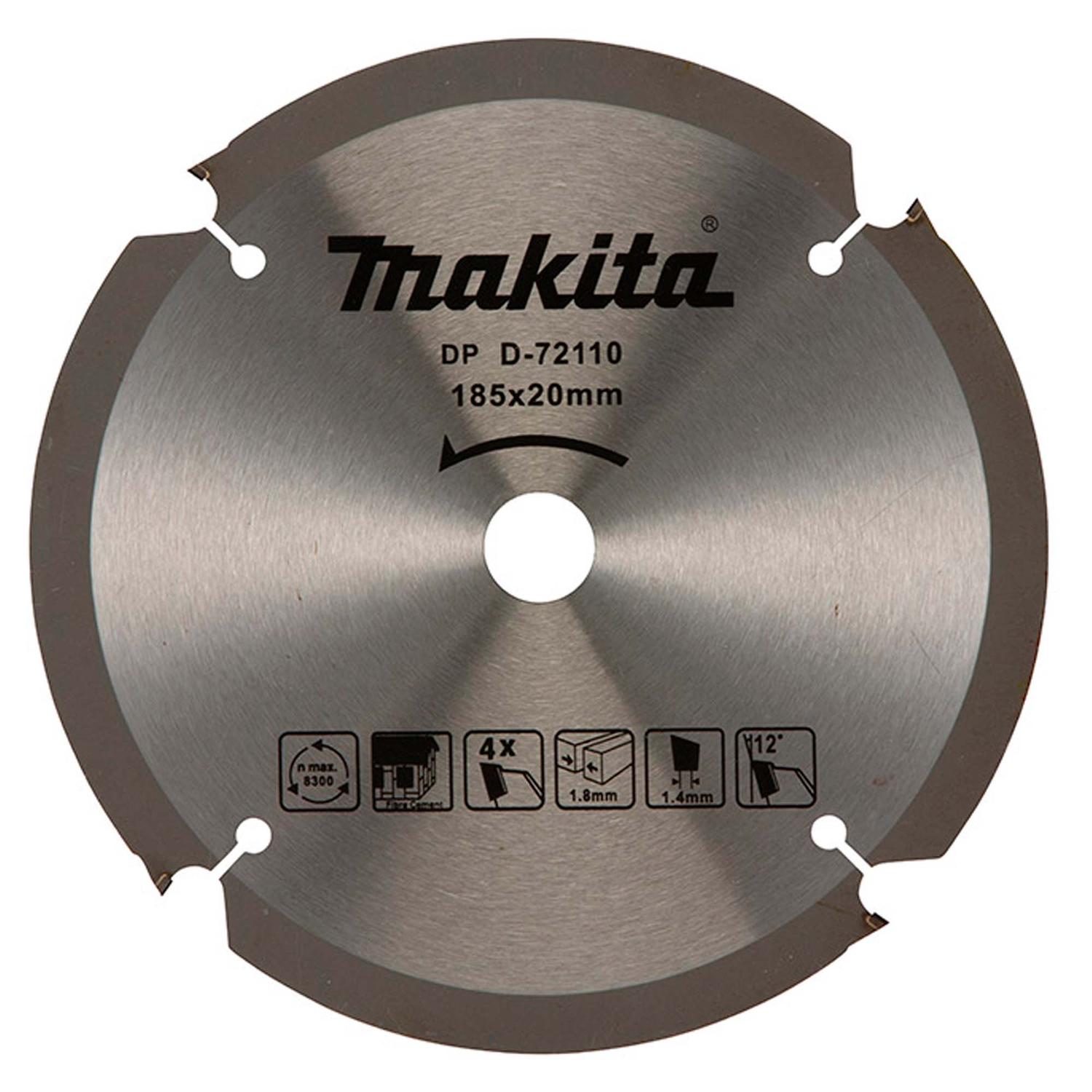 Disco De Sierra 7 - 1/4''x1,8x20mm 4 D Fibrocemento - Makita - Herram.cl