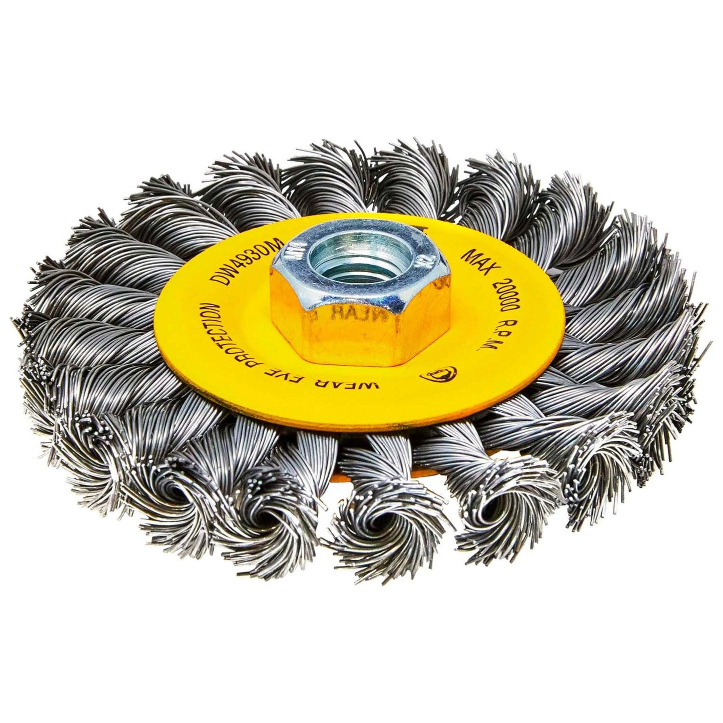 Grata Circular Acero Trenzada 4'' (100mm) Toma M14 - DeWALT - Herram.cl