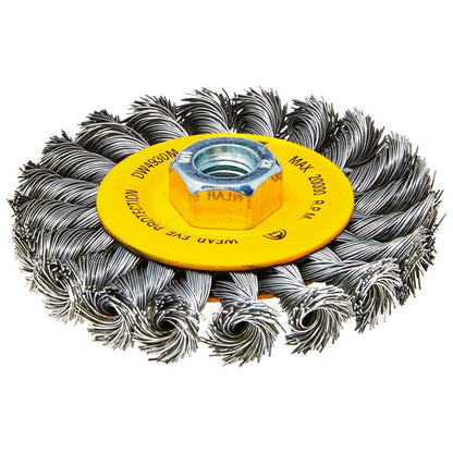 Grata Circular Acero Trenzada 4'' (100mm) Toma M14 - DeWALT - Herram.cl