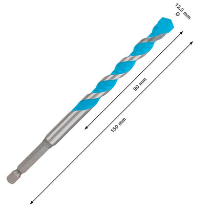 Broca Expert Hex - 9 Multiconstruction Ø12x90x150mm - Bosch - Herram.cl