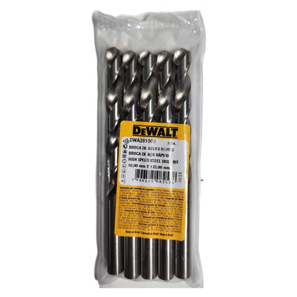 Brocas Para Metal HSS 10mm 5 Pzas - DeWALT - Herram.cl