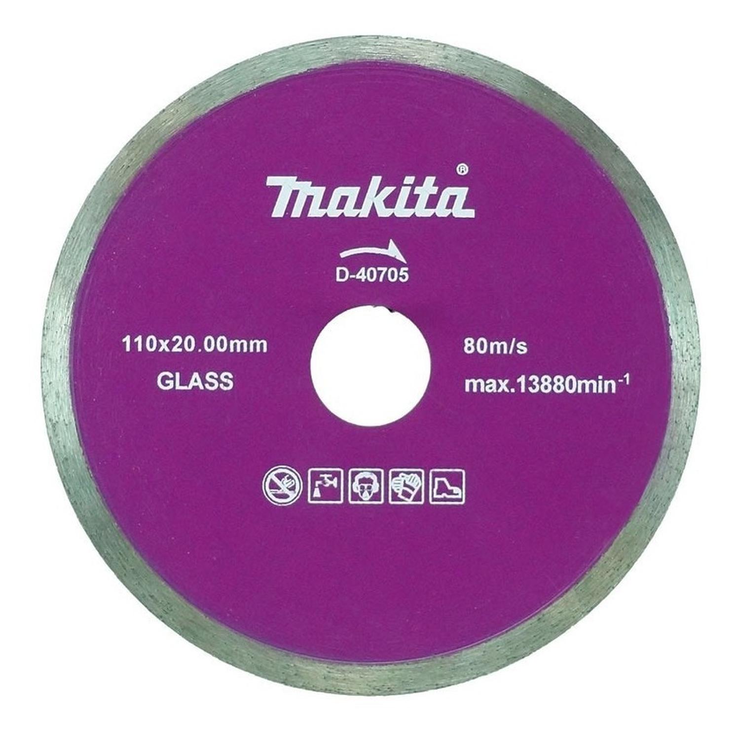 Disco Diamantado Continuo Vidrio 110 X 20mm Makita D - 40705 - Herram.cl