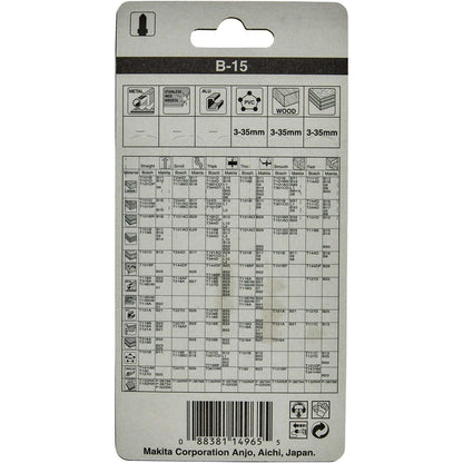 Hojas De Calar HCS 71mm Madera, Plástico 5 Pzas - Makita - Herram.cl
