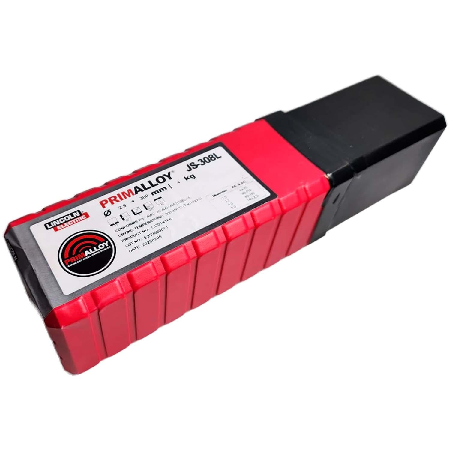 Pack 4 Kg Electrodo PRIMALLOY JS - 308L 3/32''x300mm - Lincoln - Herram.cl