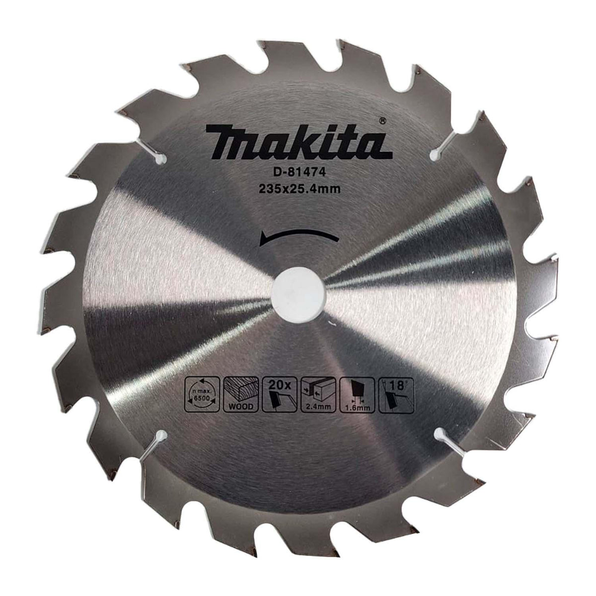 Disco De Sierra 9-1/4'' Eje 25,4mm / 20 D (Madera) - Makita - Herram.cl