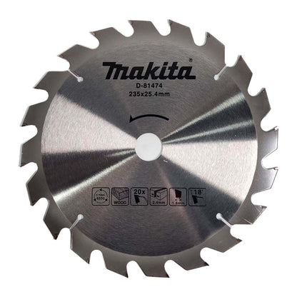 Disco De Sierra 9-1/4'' Eje 25,4mm / 20 D (Madera) - Makita - Herram.cl