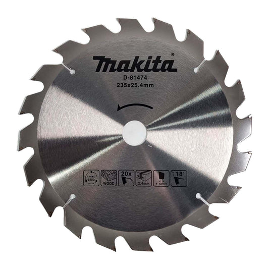 Disco De Sierra 9-1/4'' Eje 25,4mm / 20 D (Madera) - Makita - Herram.cl