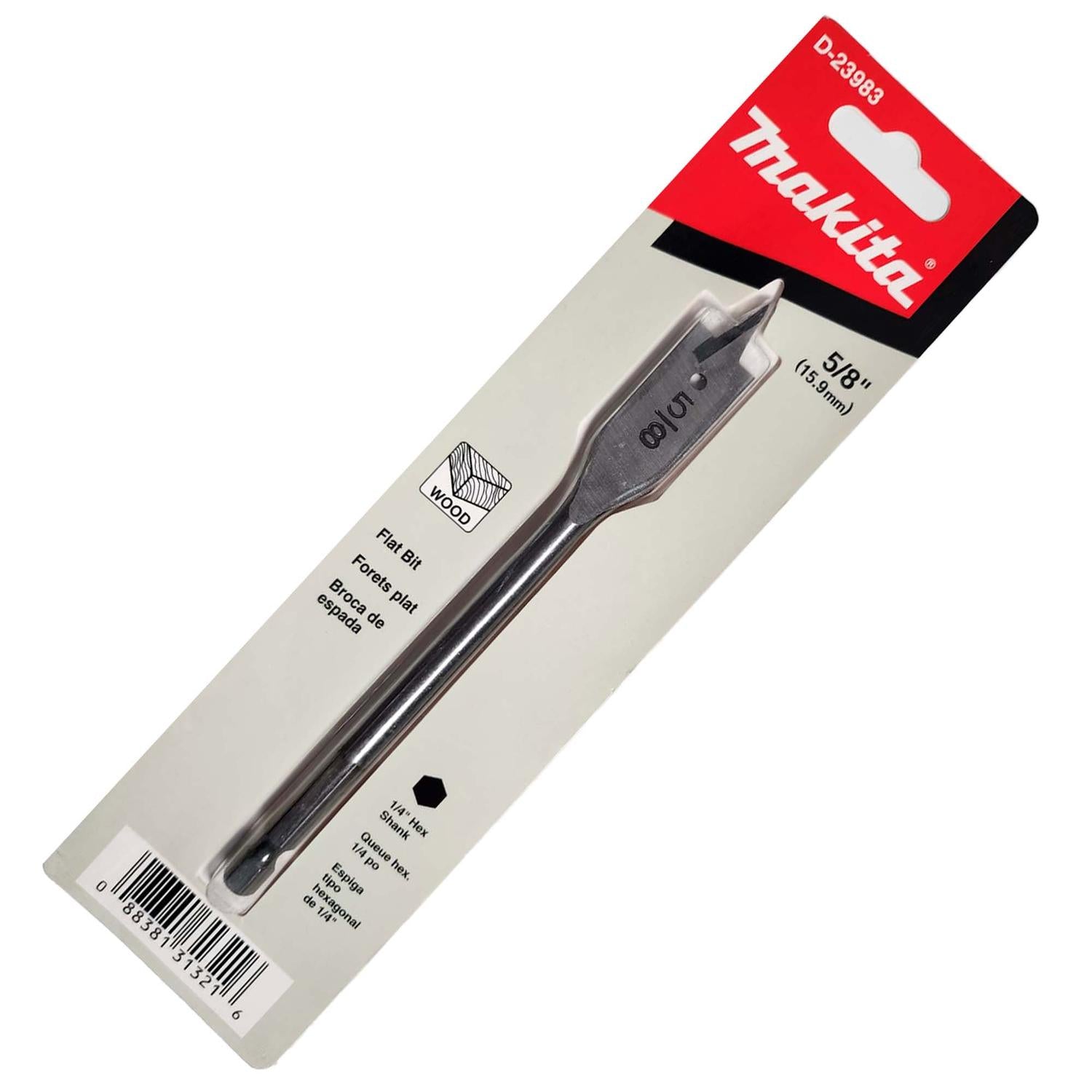 Broca Paleta 5/8''x6'' Toma Hex. 1/4'' - Makita - Herram.cl