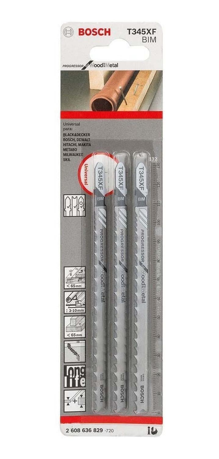 Hoja De Calar Bosch T345xf Progressor For Wood And Metal - Herram.cl