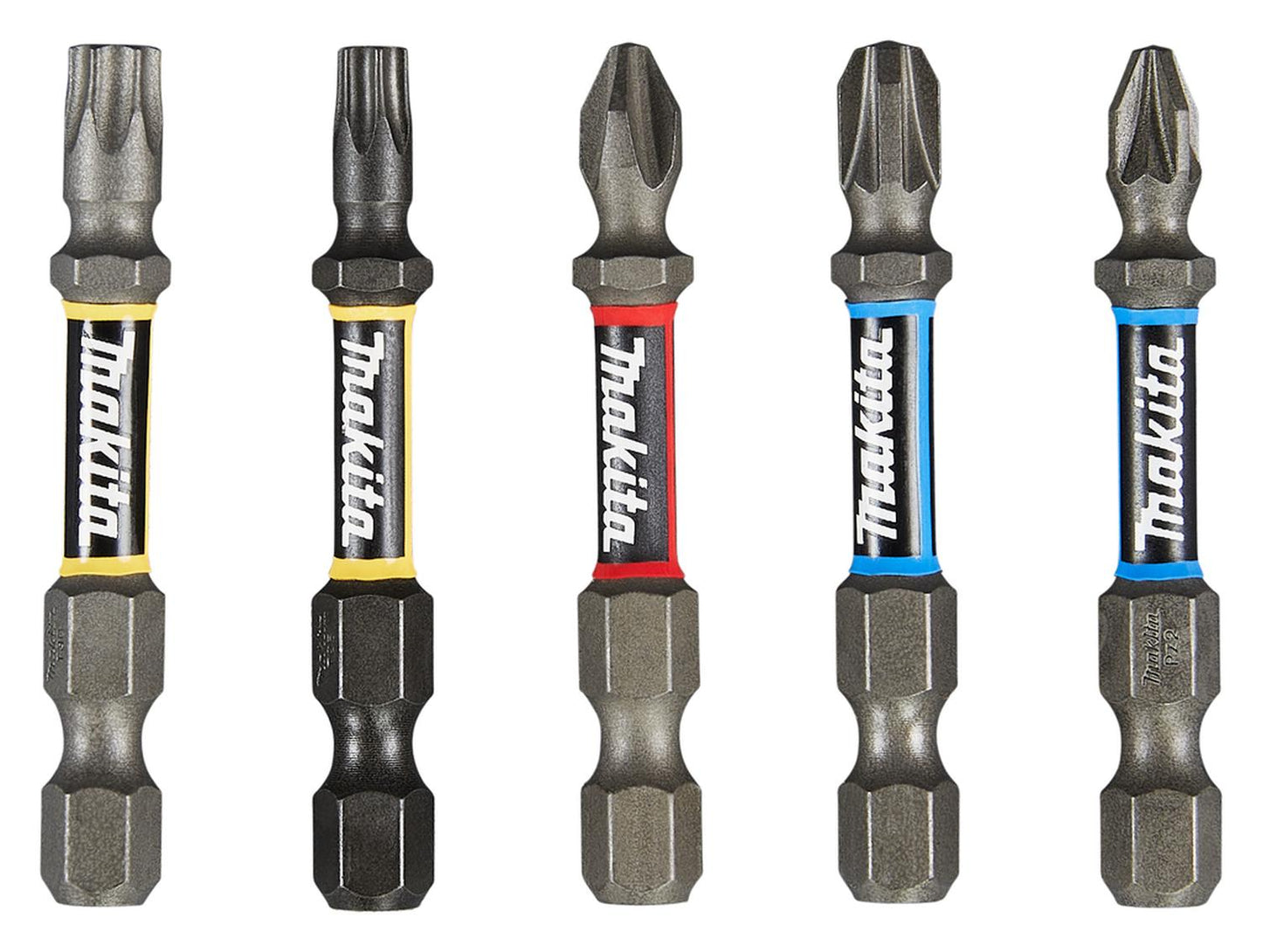 Juego 5 Puntas Impact Premier PH2/PZ2/PZ3/T25/T30 - Makita - Herram.cl