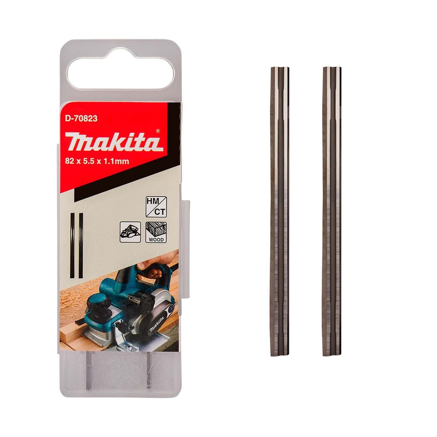 Par Cuchillo Cepillo Carburo Tungsteno 82mm - Makita - Herram.cl