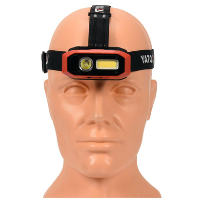 Linterna Frontal LED Recargable Yato YT-08594 800lm Sensor - Herram.cl