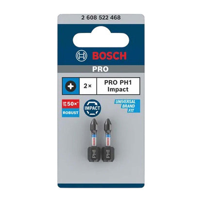 Puntas PRO Impact PH1x25mm 2 Pzas - Bosch - Herram.cl