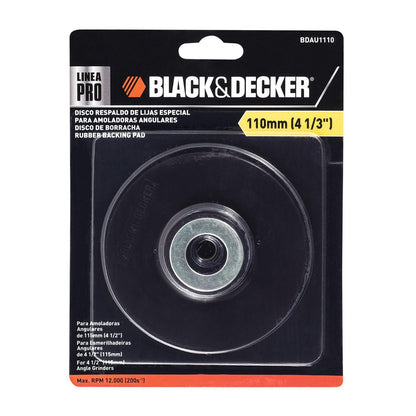 Plato Respaldo De Goma 110mm - Black+Decker - Herram.cl