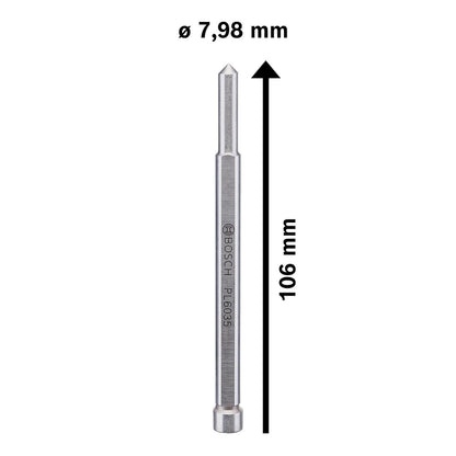 Pin Guía Bosch 8x106mm para Brocas Anulares TCT ø17-50x50mm - Herram.cl