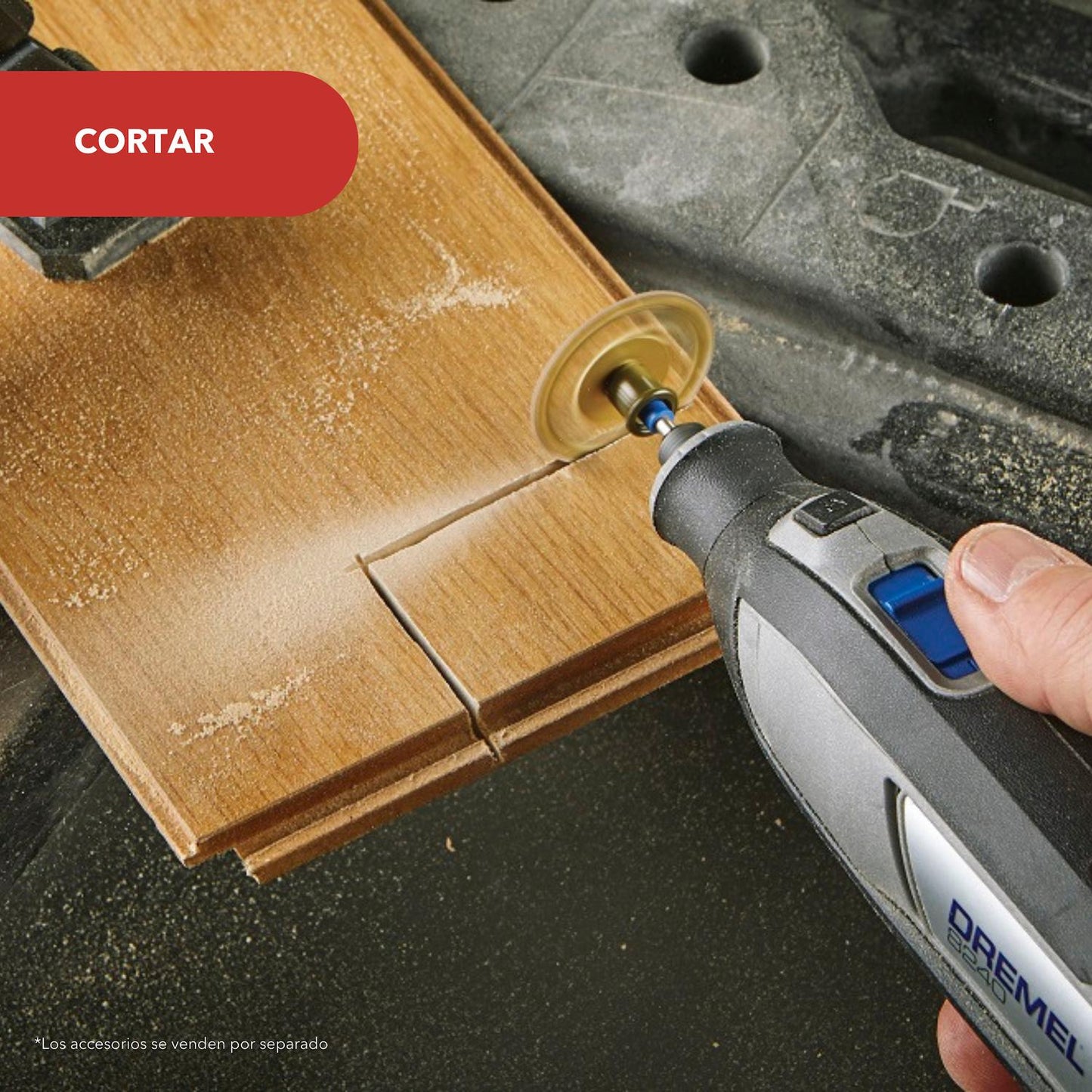 Minitorno inalámbrico DREMEL 8240 + 2 Baterías 12V 2 Ah - Herram.cl