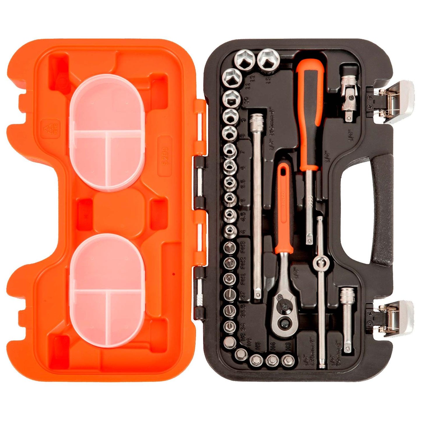 Juego de dados + Chicharra 1/4'' 29 Pzas - Bahco - Herram.cl