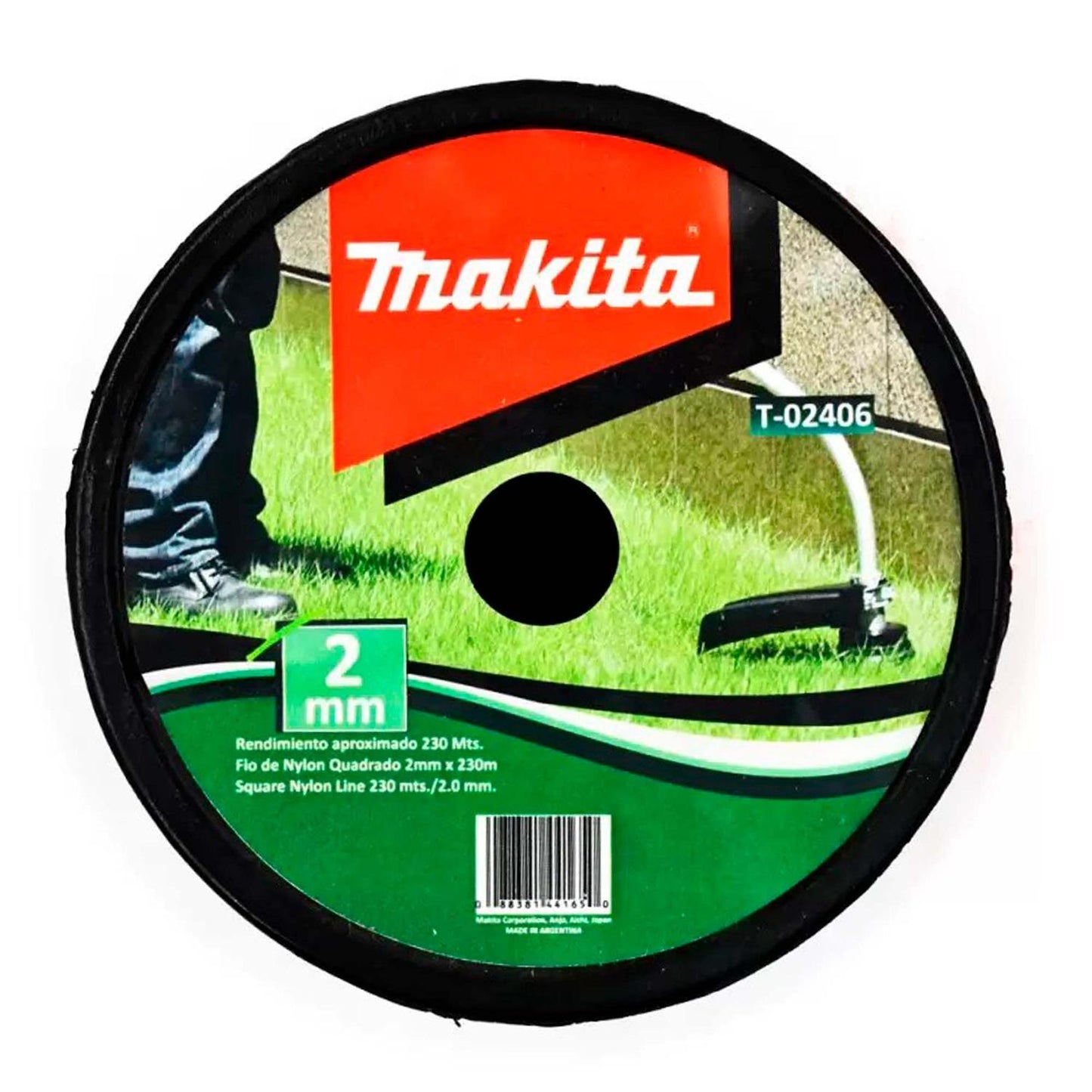Rollo Nylon Naranjo Ø2.0mm / 230m - Makita - Herram.cl
