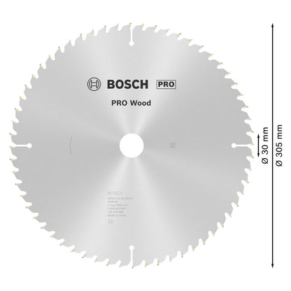 Disco De Sierra Circular PRO Wood 12''x2,5x30mm 60 D - Bosch - Herram.cl