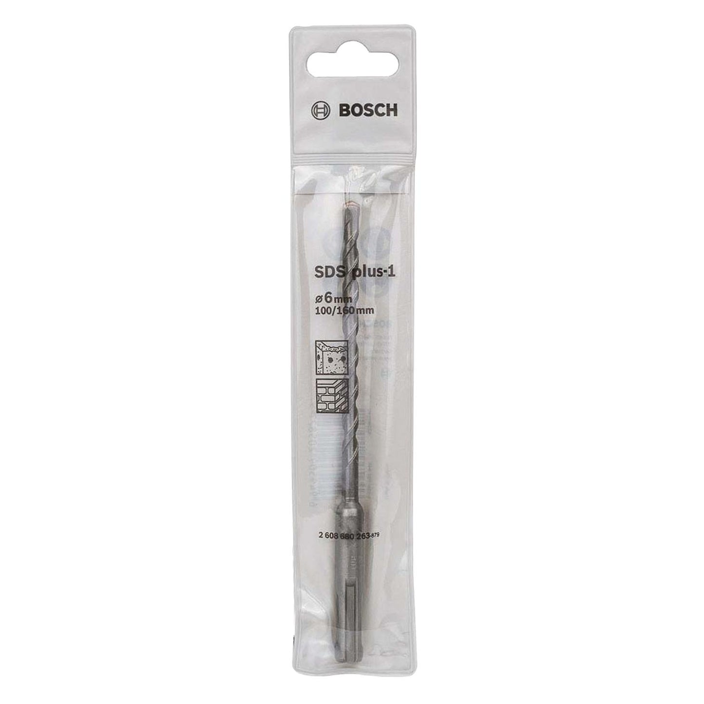 Broca SDS - Plus - 1 - 2 aristas - 6x100x160mm - Bosch - Herram.cl