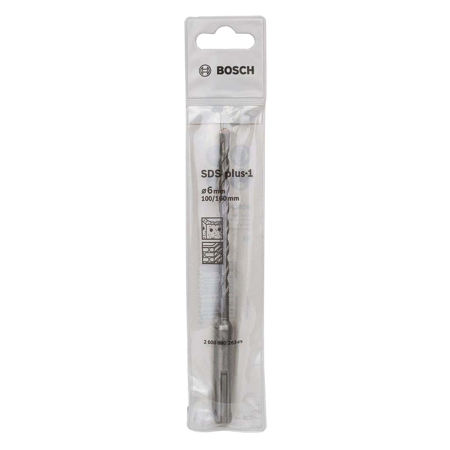 Broca SDS - Plus - 1 - 2 aristas - 6x100x160mm - Bosch - Herram.cl