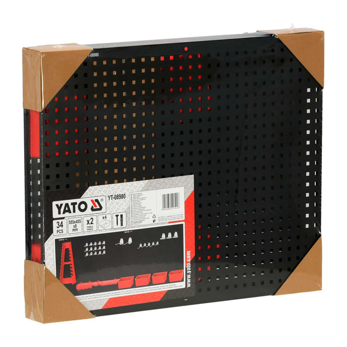 Panel Organizador de Pared YATO Metálico 34 Pzas - Herram.cl