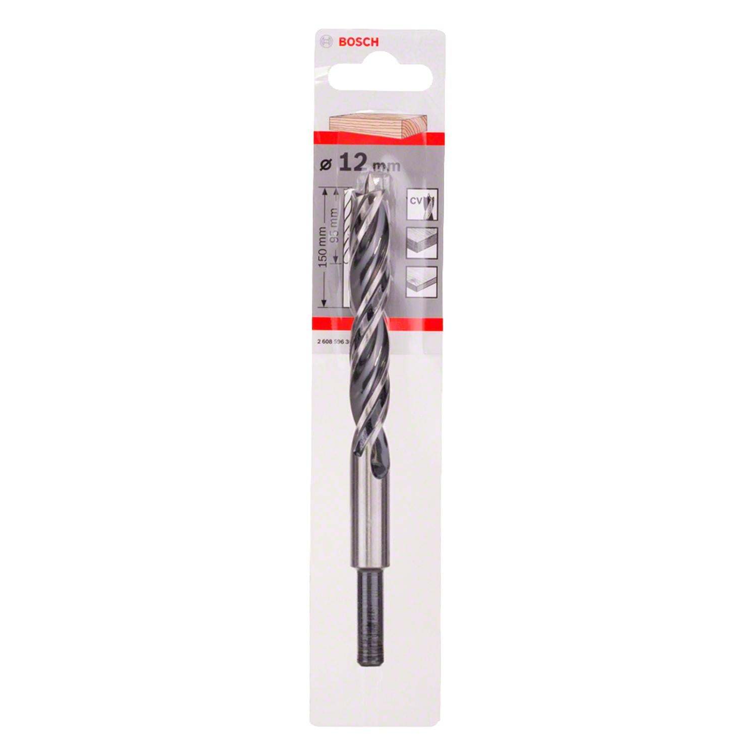 Broca Para Madera 3 Puntas 12mm - Bosch - Herram.cl