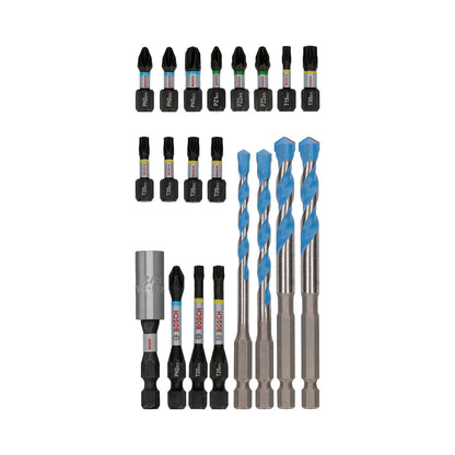 Kit Puntas y Brocas Multimaterial PRO Impact 20 Pzs - Bosch - Herram.cl