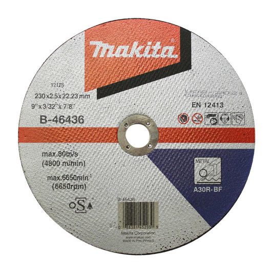 Disco de Corte Metal 9''x2,5mm A30R - BF - Makita - Herram.cl