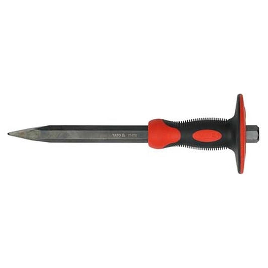 Puntero con Protección Yato YT-4705 Cincel Punta 300mm CrV - Herram.cl