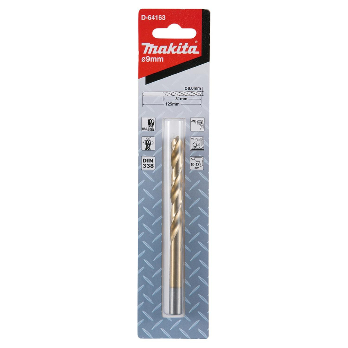Broca Metal HSS-Tin 9x125mm - Makita - Herram.cl