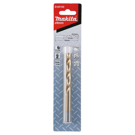 Broca Metal HSS-Tin 9x125mm - Makita - Herram.cl
