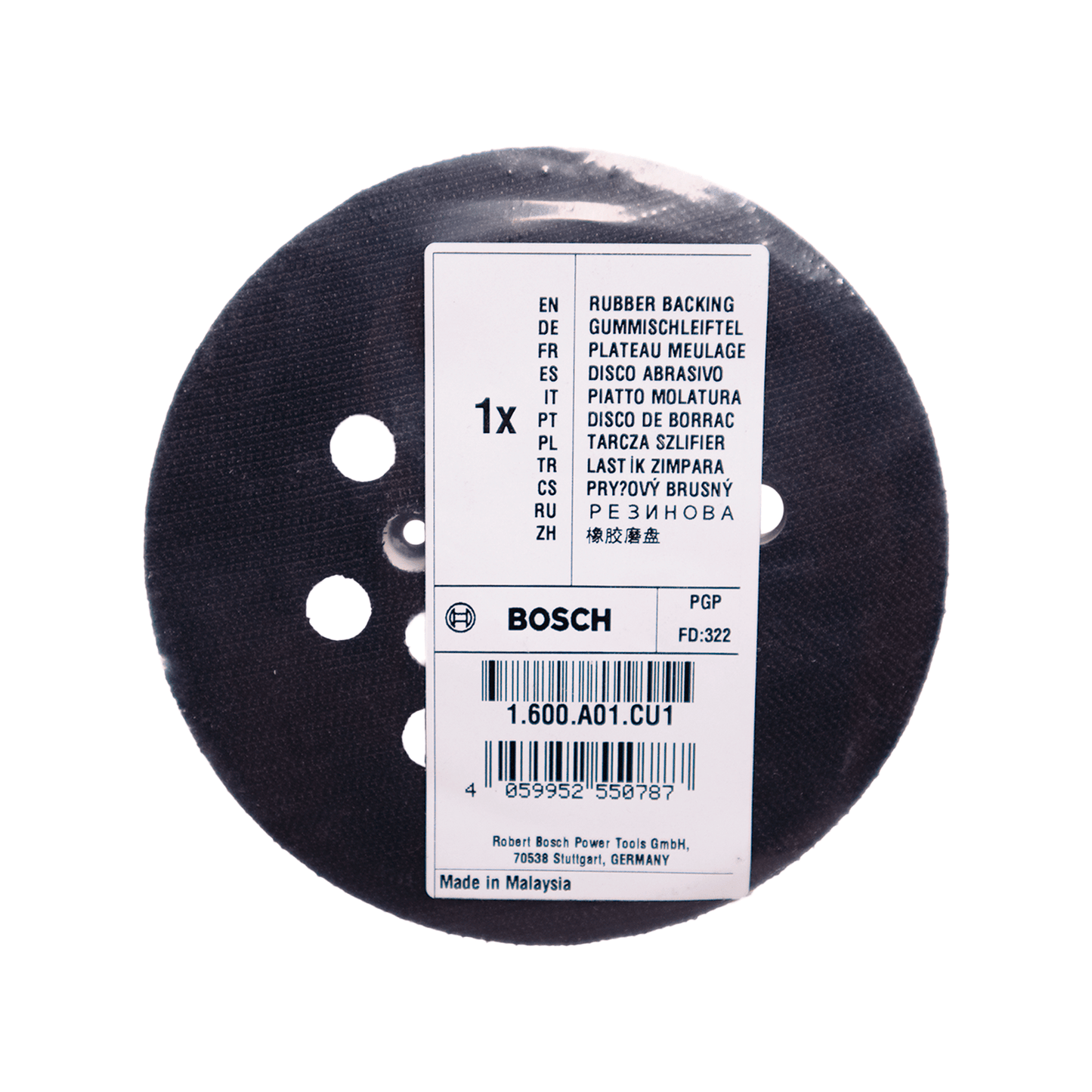Plato Base Velcro Lijadora GEX 125 - Bosch - Herram.cl