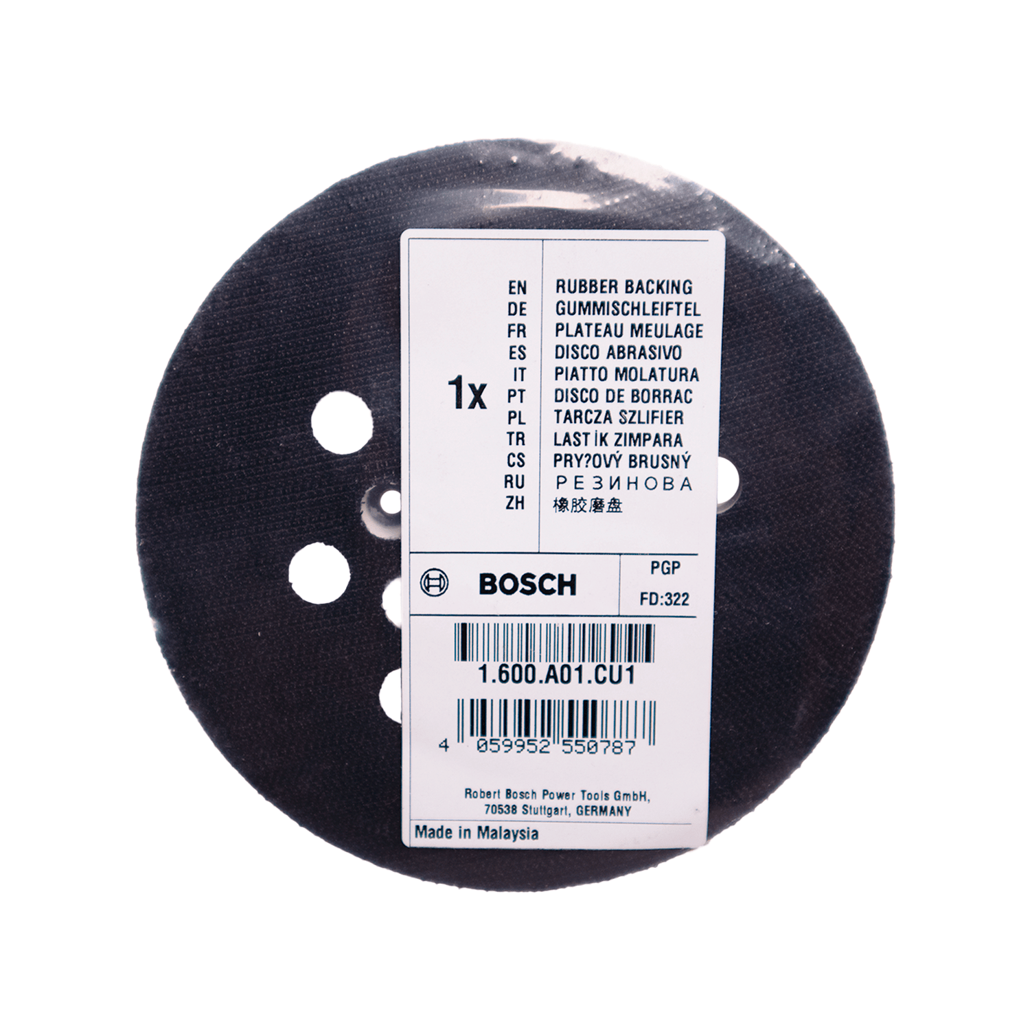 Plato Base Velcro Lijadora GEX 125 - Bosch - Herram.cl