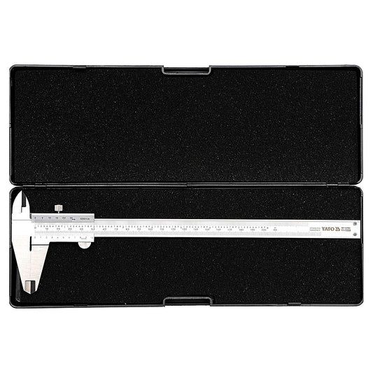Pie de Metro Analógico 200mm Acero Inoxidable Yato YT-72003 - Herram.cl