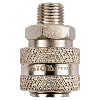 Acople Rápido YATO Hembra Neumático Rosca Macho 1/4" GRD - Herram.cl