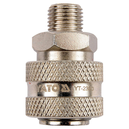 Acople Rápido YATO Hembra Neumático Rosca Macho 1/4" GRD - Herram.cl