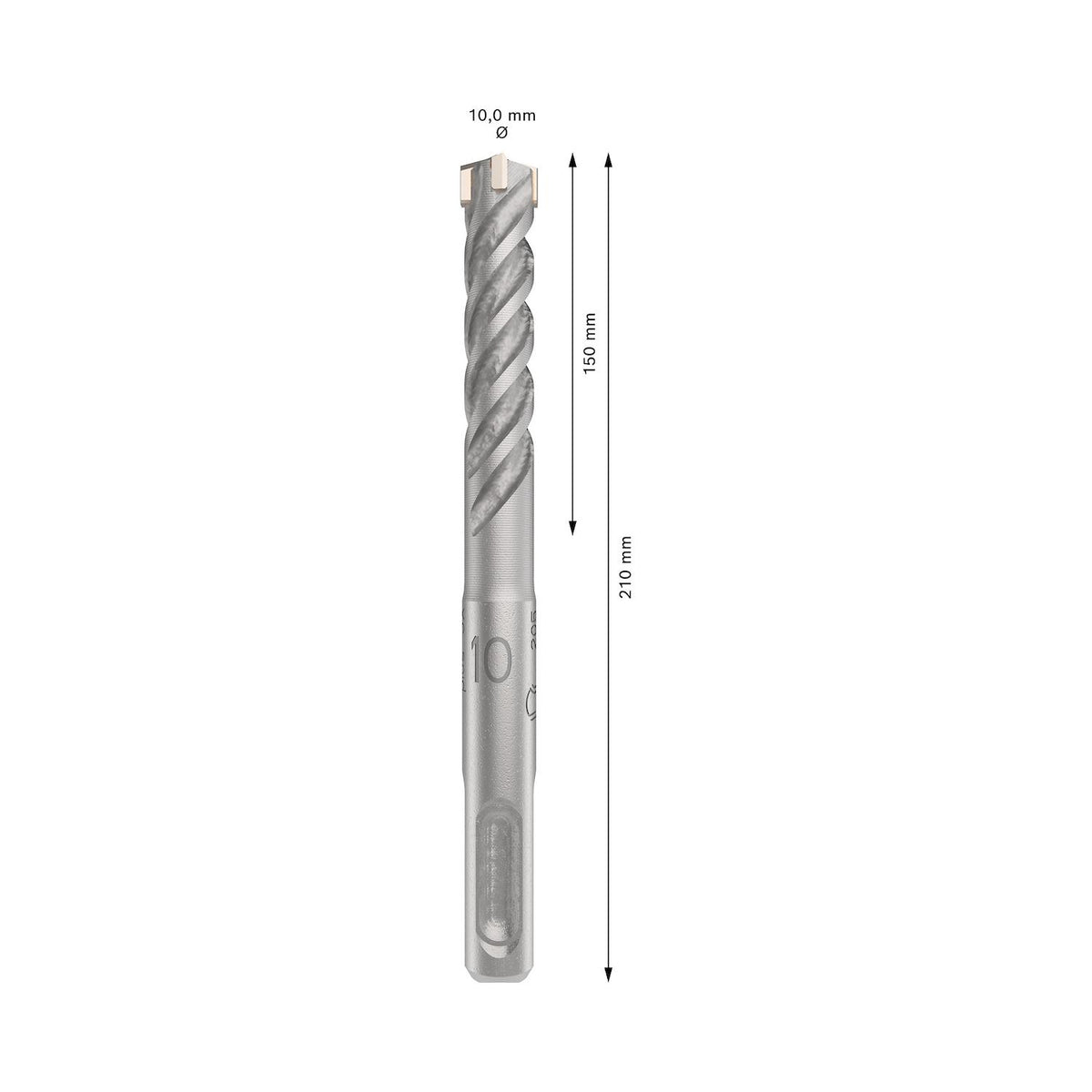 Broca Hormigón Bosch PRO SDS-Plus-5X 10x110mm 4 Filos - Herram.cl