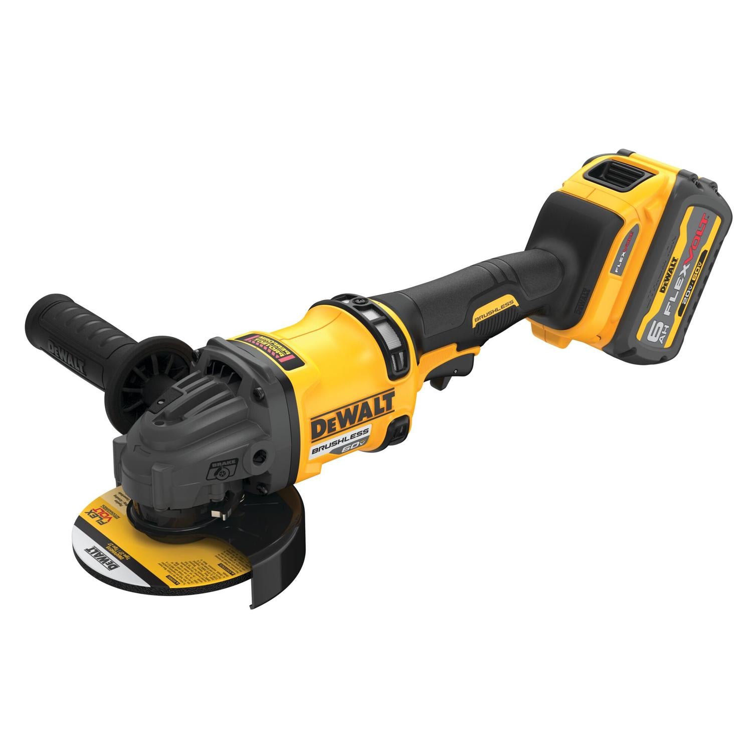 Kit Esmeril angular 4 - 1/2'' 60V Max. 2 Bat. 6Ah - DeWALT - Herram.cl