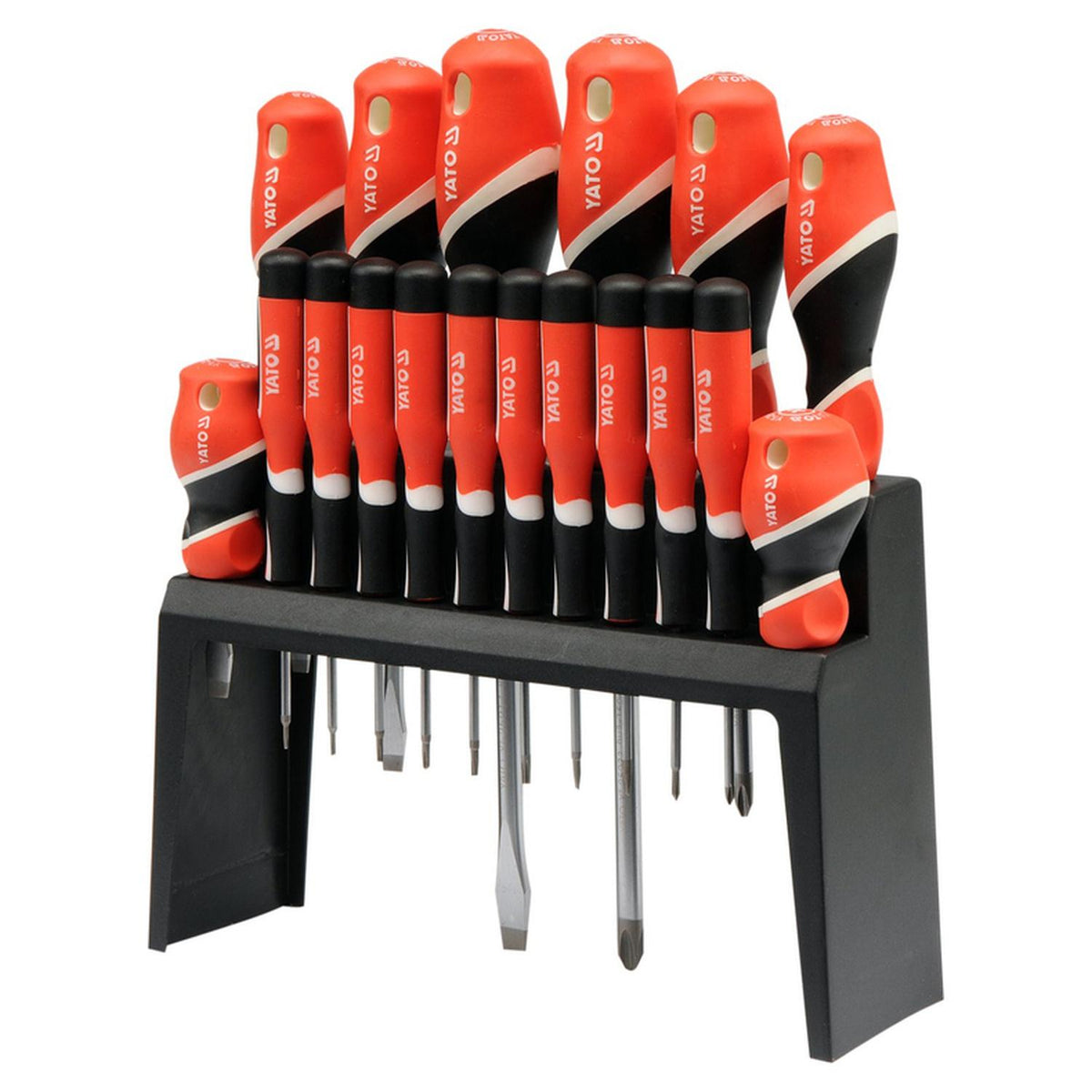 Set 18 Destornilladores YATO YT-25982 Plano Phillips Torx S2 - Herram.cl