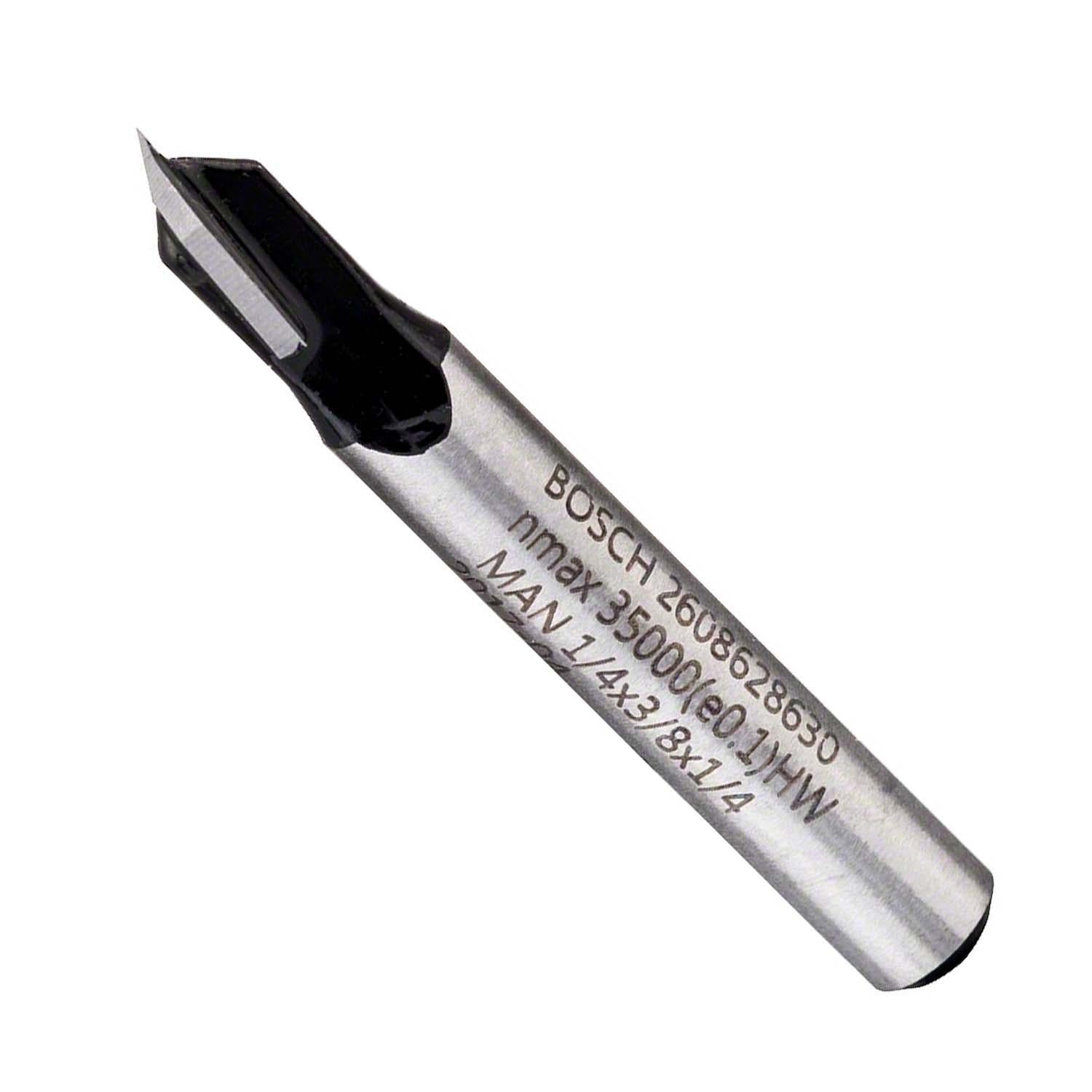 Fresa De Ranurar En V 90° D 6,3mm, L 9,2mm Toma 1/4'' - Bosch - Herram.cl