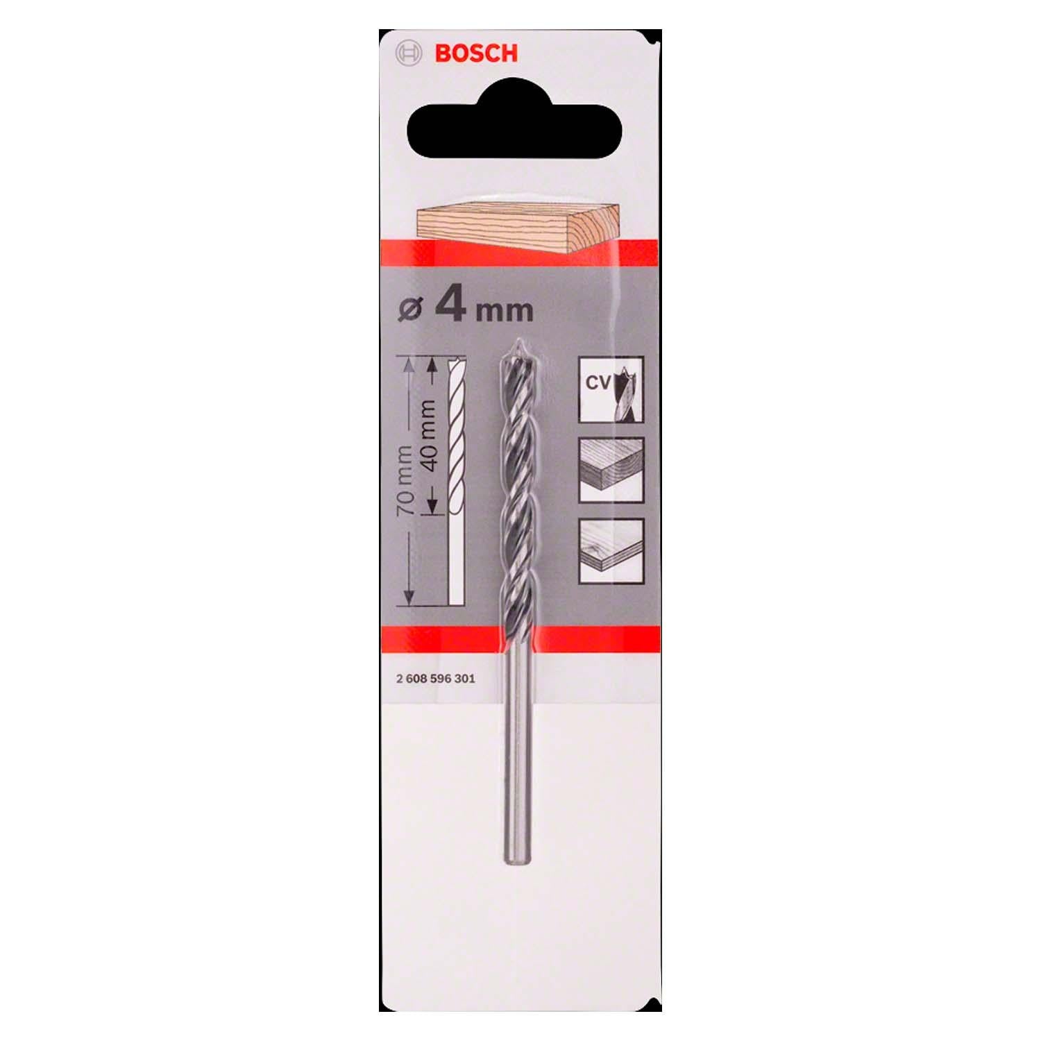 Broca Para Madera 3 Puntas 4mm - Bosch - Herram.cl