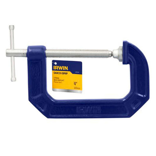 Irwin Quick-Grip Prensa C 4'' 100mm Acero Cuerpo Azul 225104 - Herram.cl